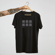 Unisex Urban black T-shirt - Squares