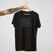 Unisex black t shirt  - Dots