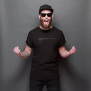 Unisex Urban black T-shirt - Line