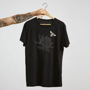 Unisex Urban black T-shirt - Royal flower